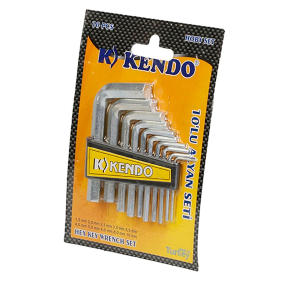 Kendo Allen Anahtar Takımı 10 Lu Kas 901