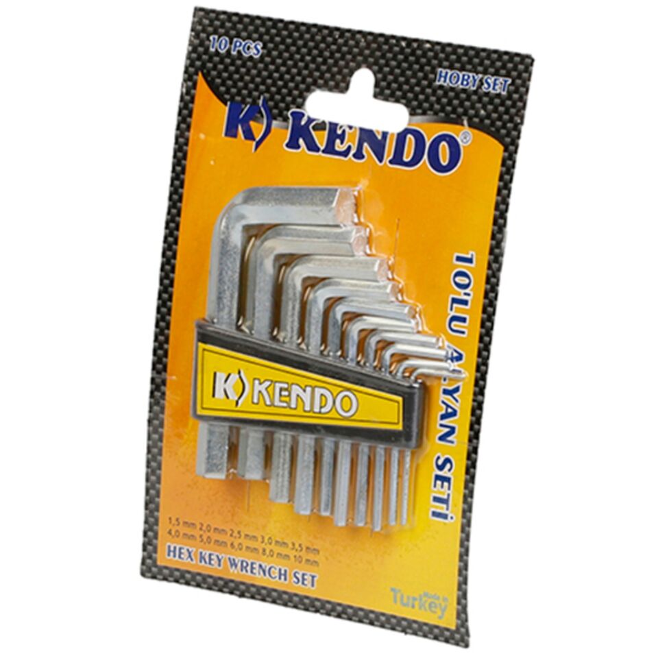Kendo Allen Anahtar Takımı 10 Lu Kas 901