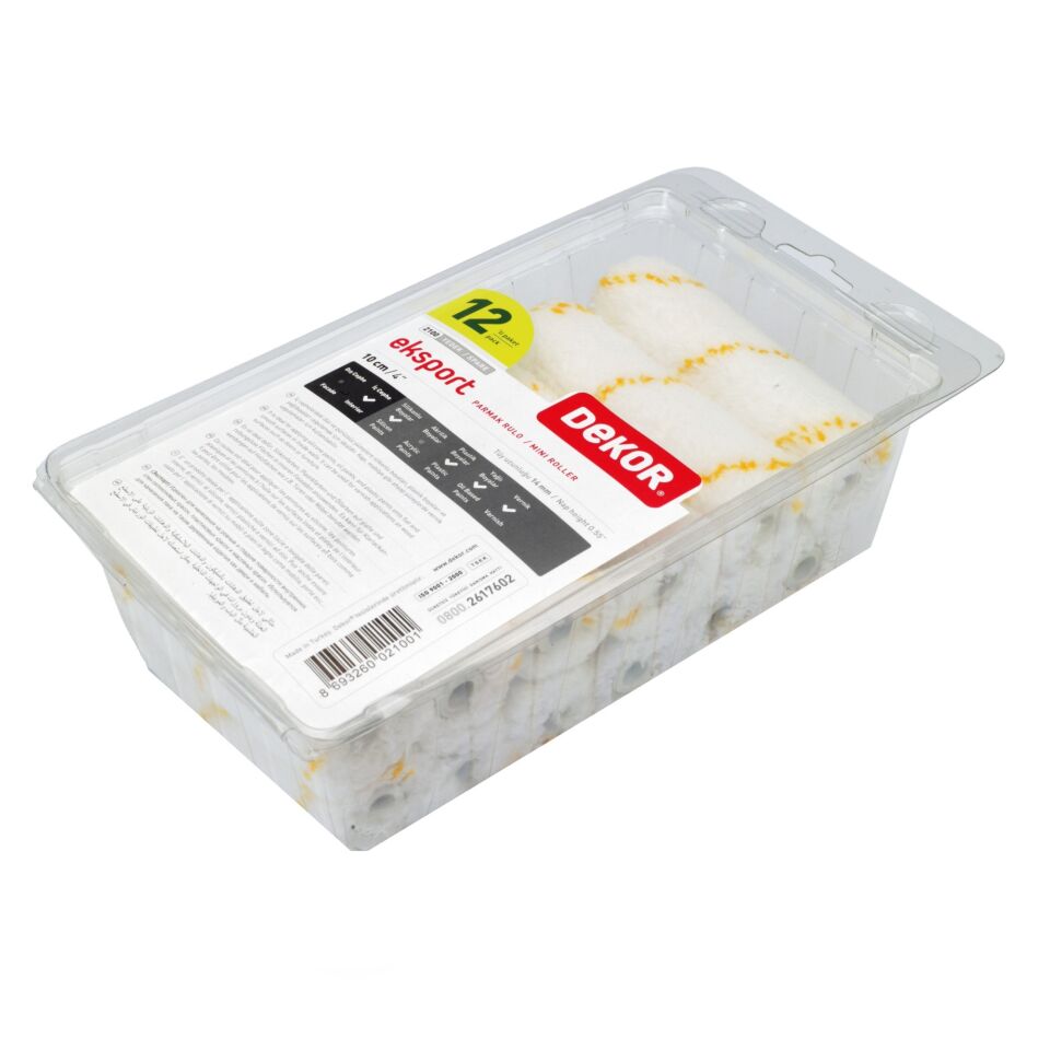 Dekor Eksport Saten Parmak Rulo Yedeği 10 Cm 2100