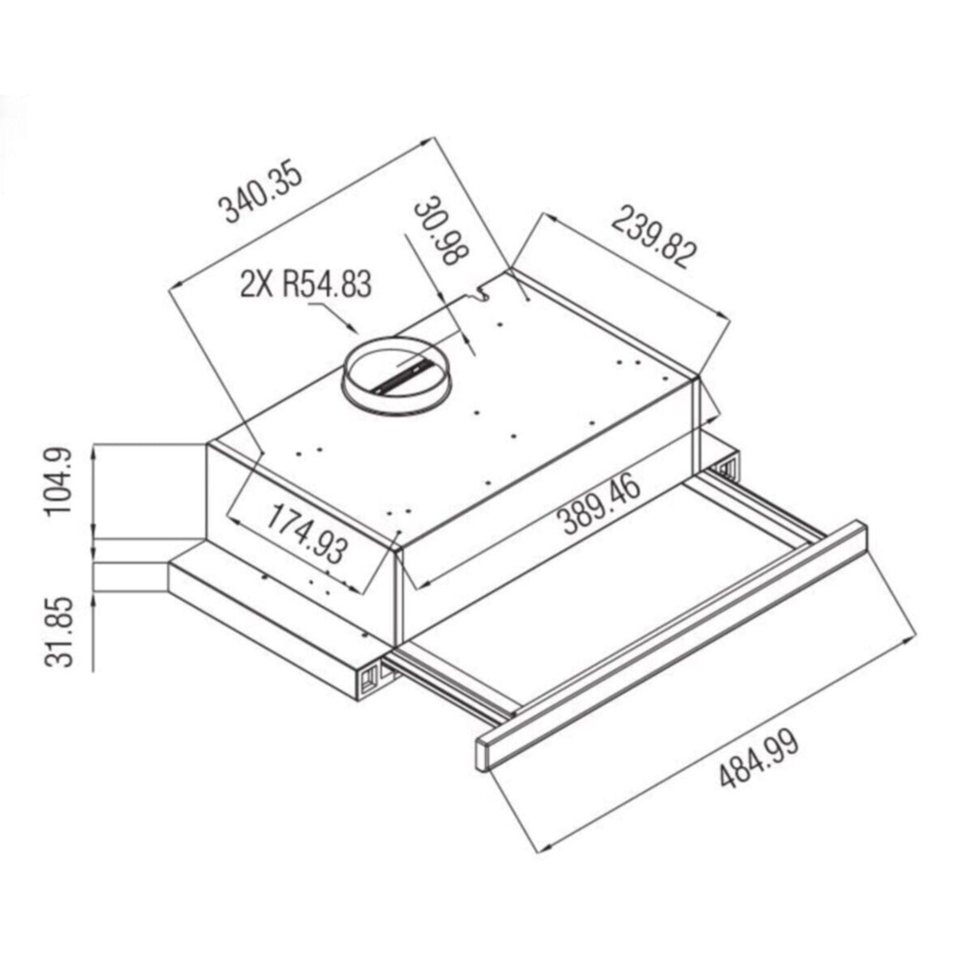 Hibsan Aspiratör Beyaz 8062