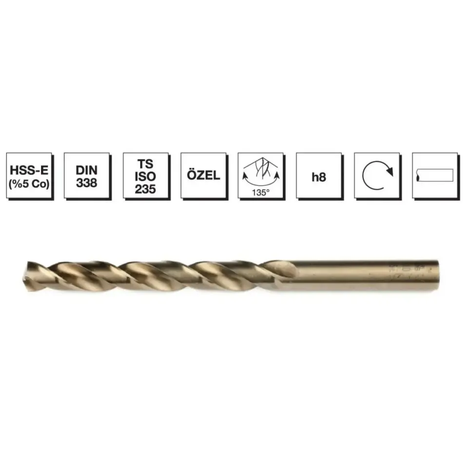 Mte Hss Matkap Ucu Altın Sr Dın338 16 Mm 5001600