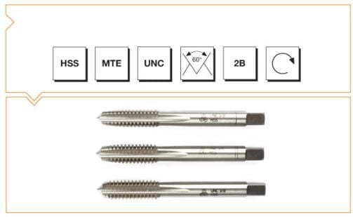 MTE Makina Takım HSS USA Normal Vidalı 3'lü Takım Kılavuzu - UNC 7/8 B00100142222