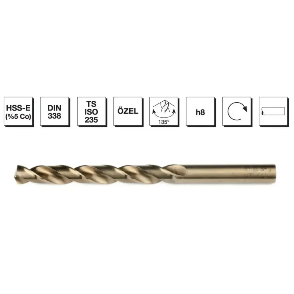 Mte Hss Matkap Ucu Altın Sr Dın338 19 Mm 5001900