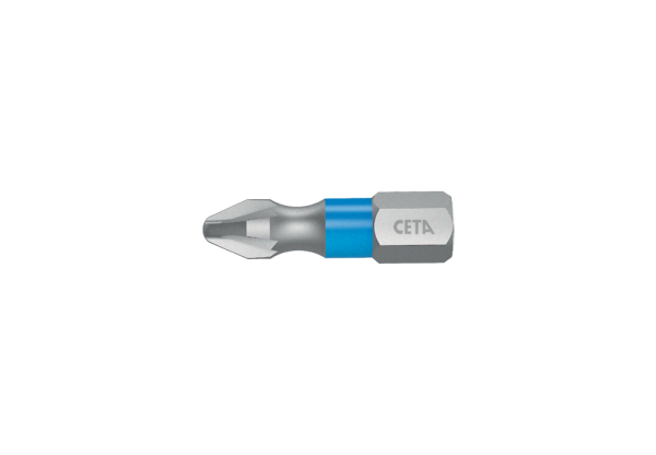 Ceta Form 1/4'' Pozidriv Bits Uç (Renk Kodlamalı) PZ2 x 25 mm - CB/352TC