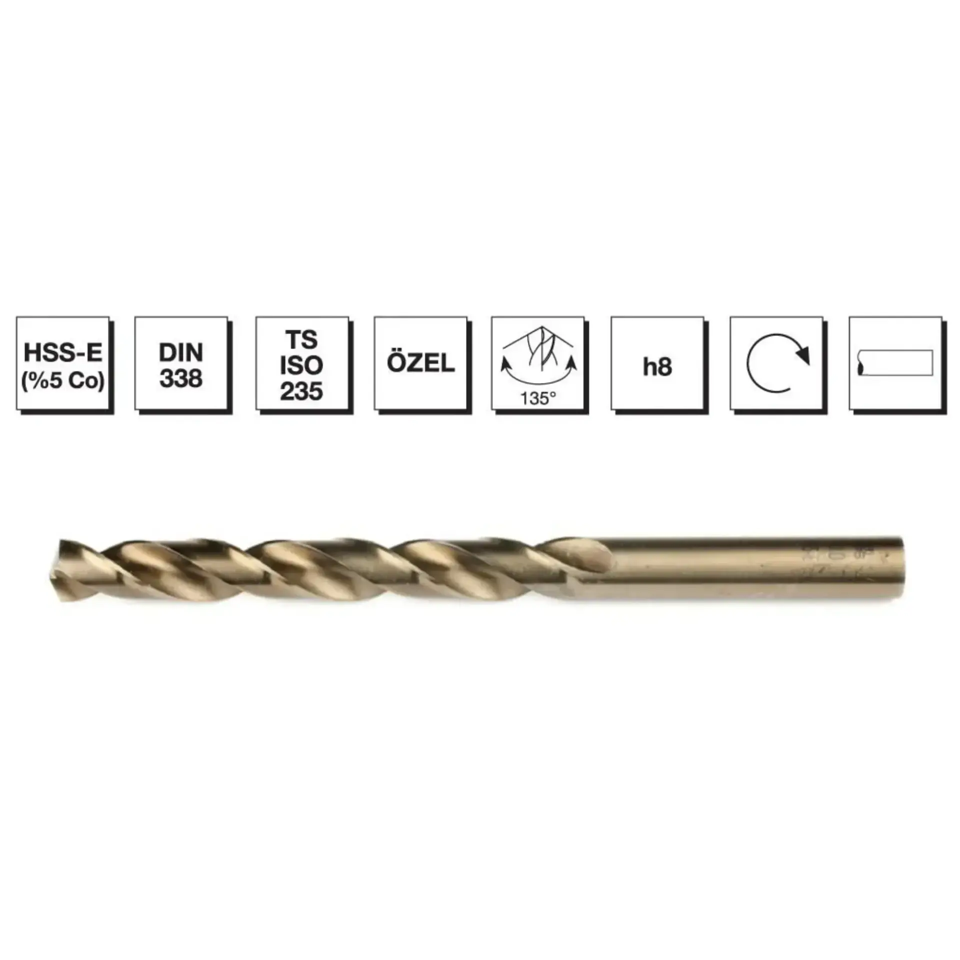 Mte Hss Matkap Ucu Altın Sr Dın338 2.6 Mm 5000260