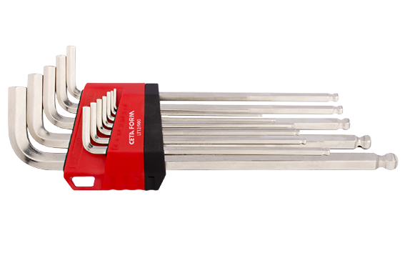 Ceta Form 12 Parça Topbaşlı L Allen Anahtar Takımı (Uzun Tip) - LT12/900