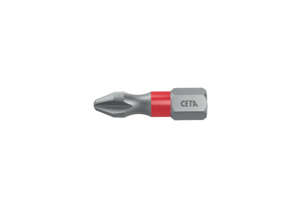 Ceta Form 1/4'' Yıldız Bits Uç (Renk Kodlamalı) PH1 x 25 mm - CB/251TC