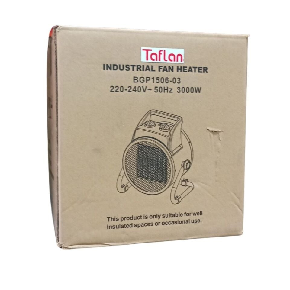 Taflan Fanlı Isıtıcı 3 Kw 3000 W Bgp1506-03