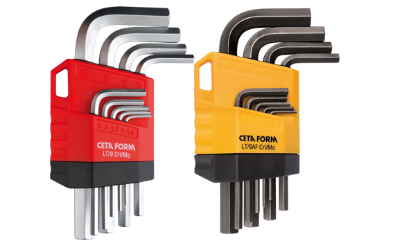 Ceta Form 18 Parça Kombo L Allen Anahtar Takımı (Kısa Tip) (Metrik/SAE) - LT/9CP