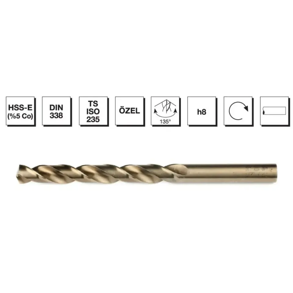 Mte Hss Matkap Ucu Altın Sr Dın338 3.3 Mm 5000330