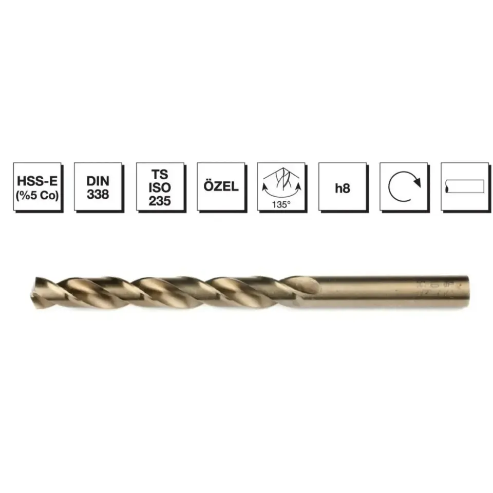 Mte Hss Matkap Ucu Altın Sr Dın338 3.5 Mm 5000350