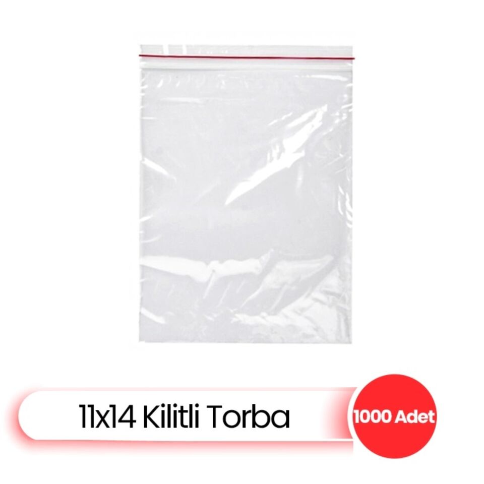 Kilitli Poşet 11x14 30 Mic.(1000 Ad.)