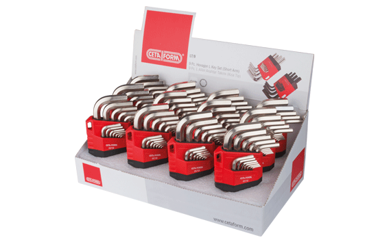 Ceta Form LT/12 L Allen Anahtar Takımı Teşhir Seti (12 x LT/12) - LT/12D