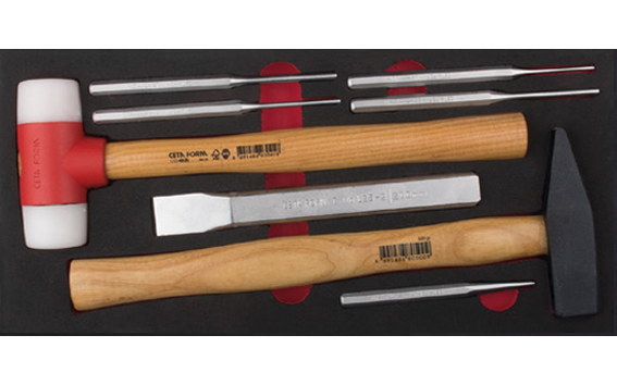 Ceta Form 8 Parça Çekiç ve Keski Seti (EVA'lı) - L99-E08