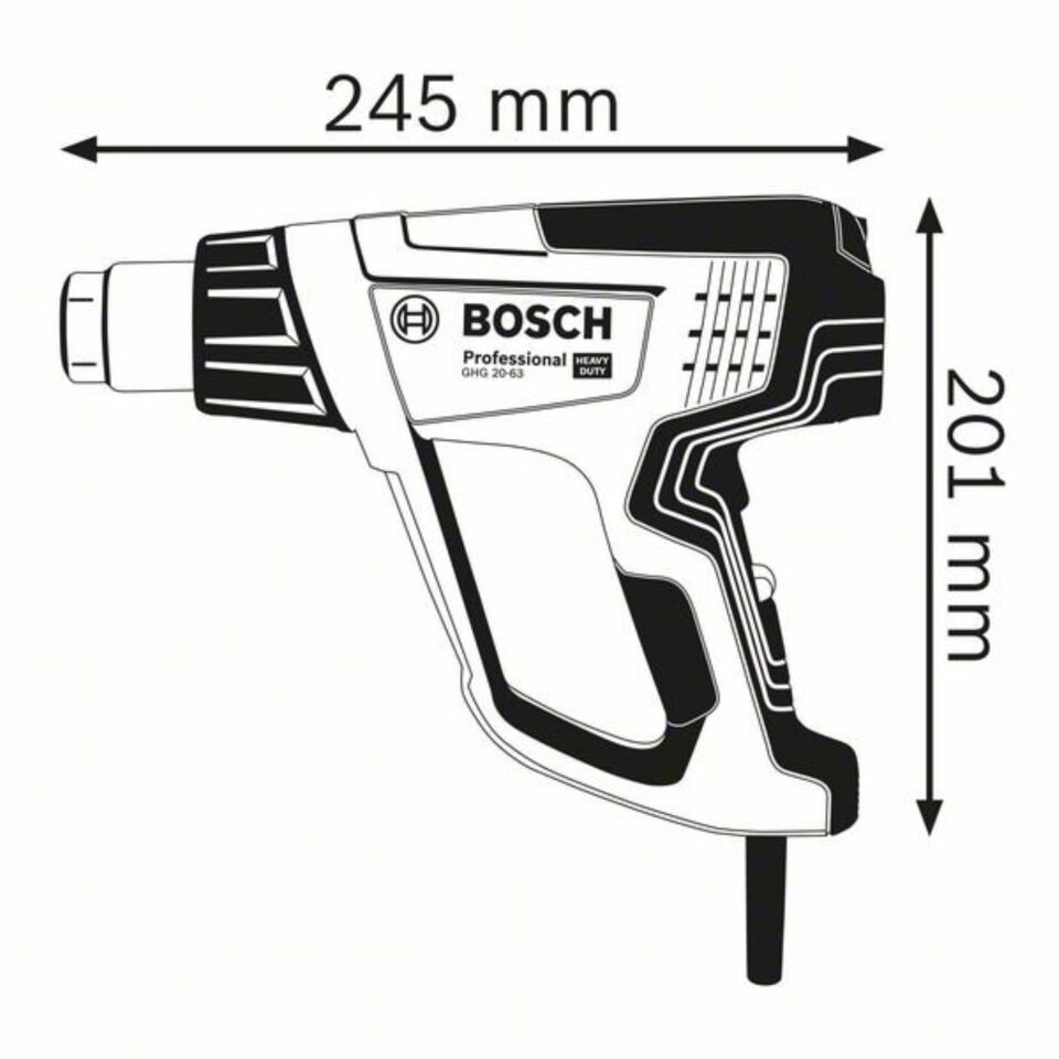 Bosch Sıcak Hava Tab. 2000w Ghg20-63 06012a6200