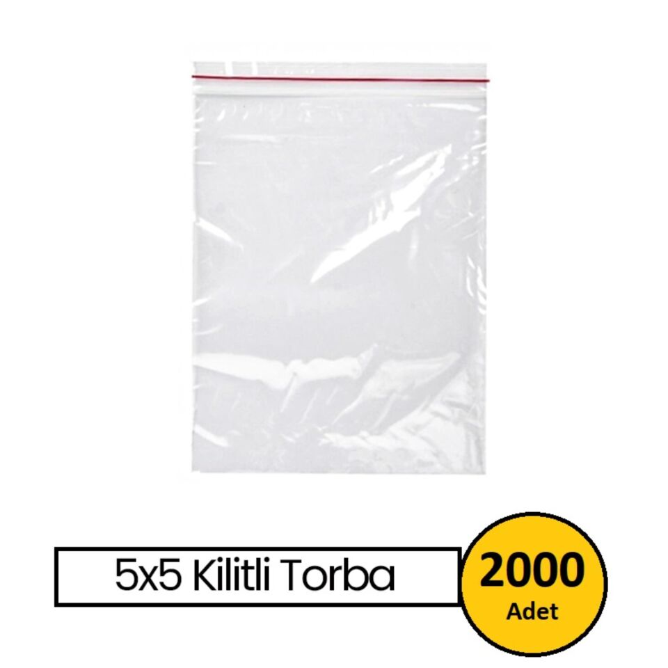 Kilitli Poşet 5x5 25 Mic.(2000 Ad.)