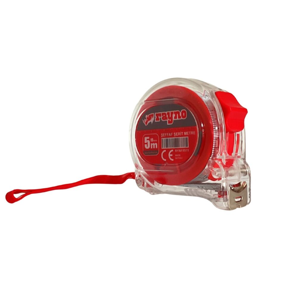 Rayno Şerit Metre Şeffaf (ryn11511) 5x19 Mt