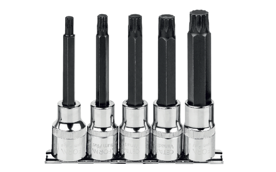 Ceta Form 5 Parça 1/2'' XZN Uçlu Lokma Takımı - Uzun Tip - C28S-RX5L