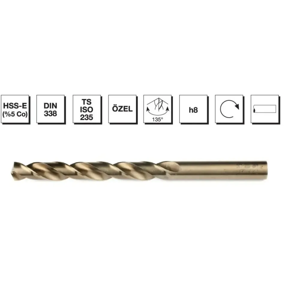 Mte Hss Matkap Ucu Altın Sr Dın338 9 Mm 5000900