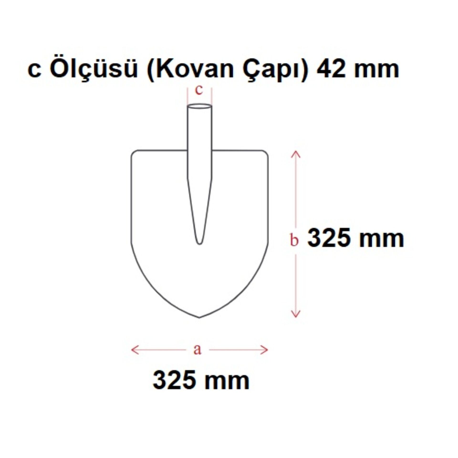 Yapar 5260 Madenci Küreği Oluklu Sapsız