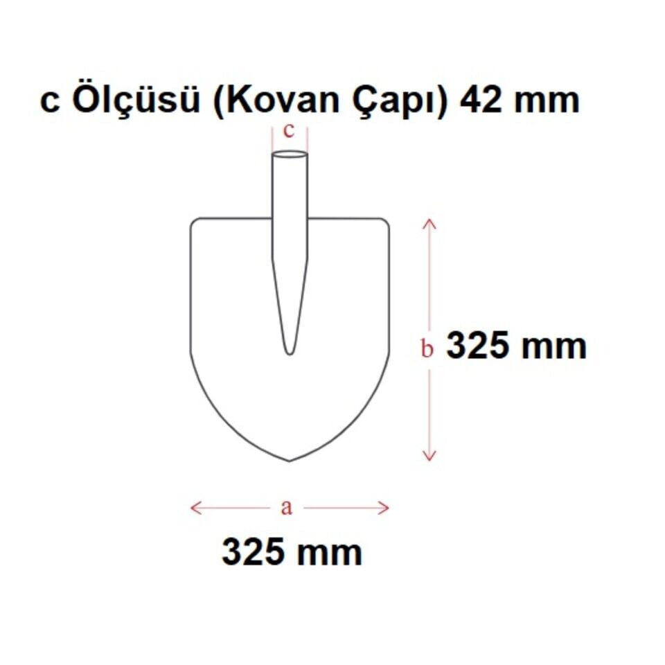 Yapar 5260 Madenci Küreği Oluklu Sapsız