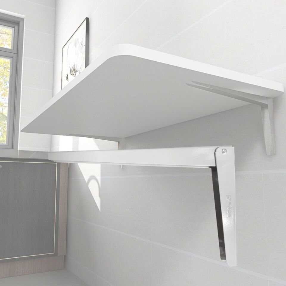 Flore Kırma Masa Konsolu Beyaz 30 Cm Er-401