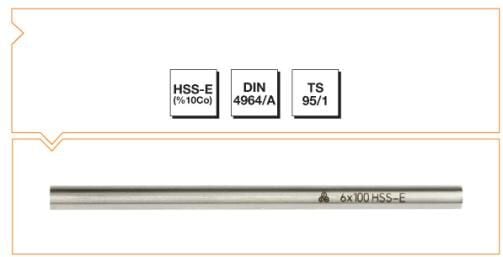 MTE Makina Takım HSS - E DIN 4964/B Kare Kesitli Torna Kalemi 4 mm B00400404100
