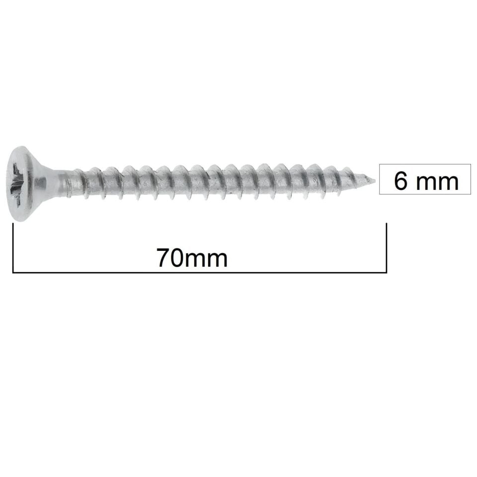 Akdeniz Sunta Vidası 6.0x70 (100 Ad.)