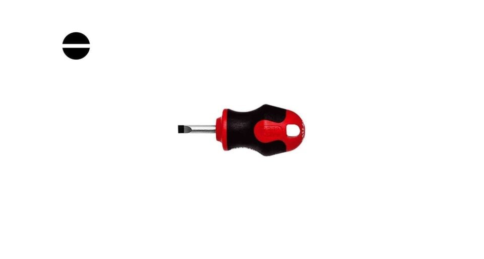 Ceta Form C-Plus Topaç Düz Uçlu Tornavida (Elmas Uçlu) 6.5 x 25 mm - F10D-060-025