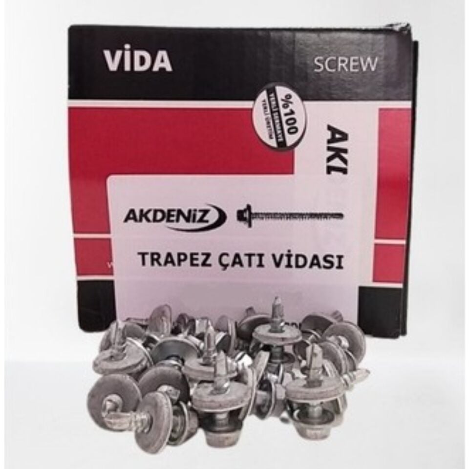 Akdeniz Trapez Çatı Vidası 4.8x19 (700 Ad.)