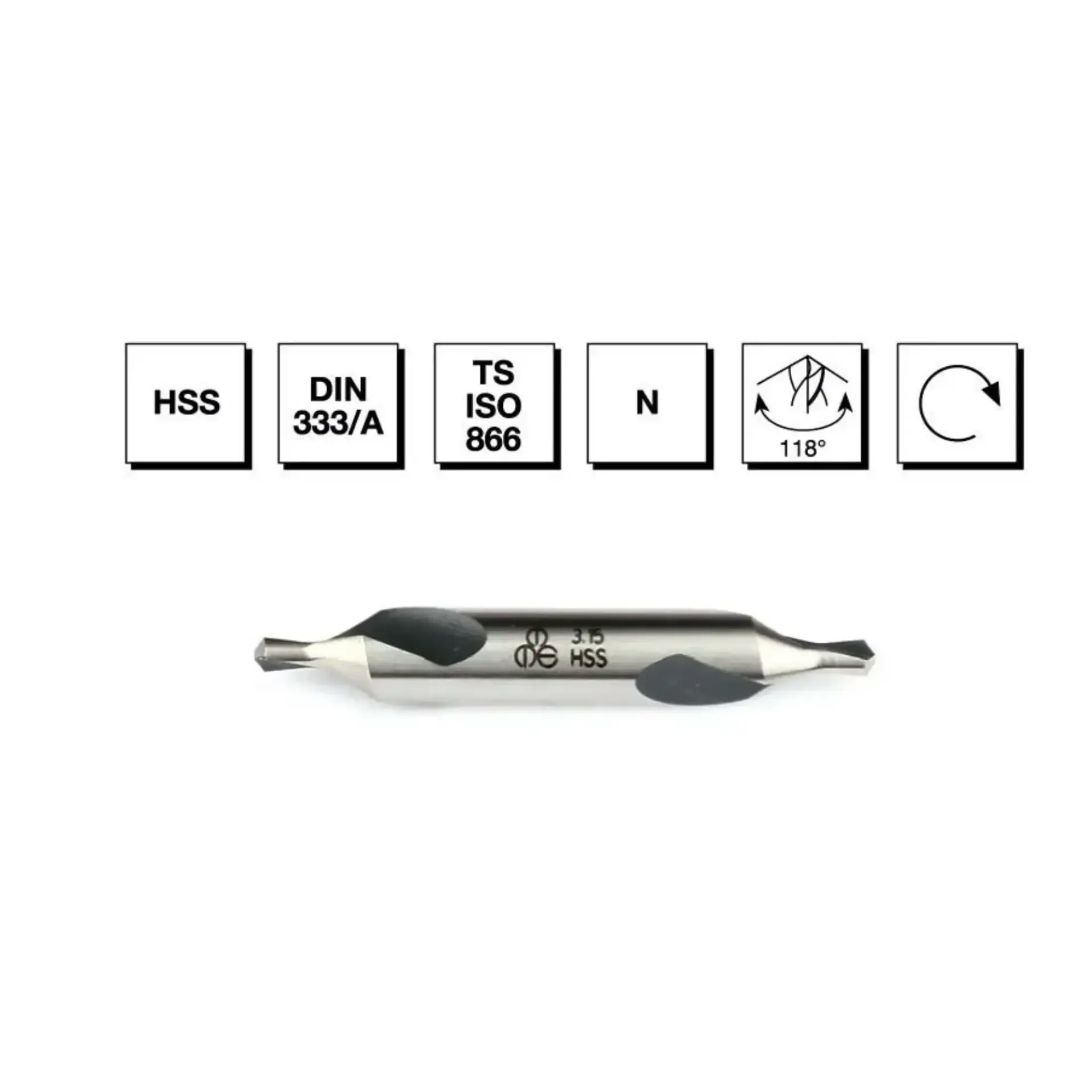 Mte Hss Punta Matkabı Dın333/a 1.25x3.15 10010125