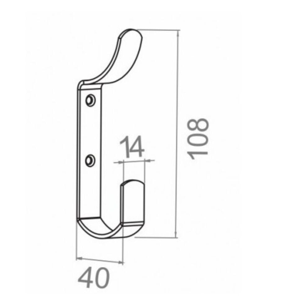 Beşel Çengel Metal Askı Siyah Ba860sy