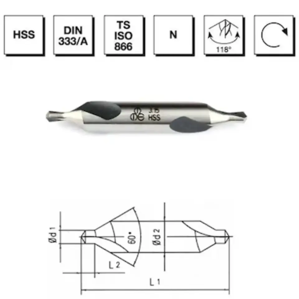 Mte Hss Punta Matkabı Dın333/a 1x3.15 10010100