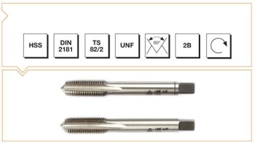 MTE Makina Takım HSS USA İnce Vidalı 2'li Takım Kılavuzu - UNF 1/4 B00102060635