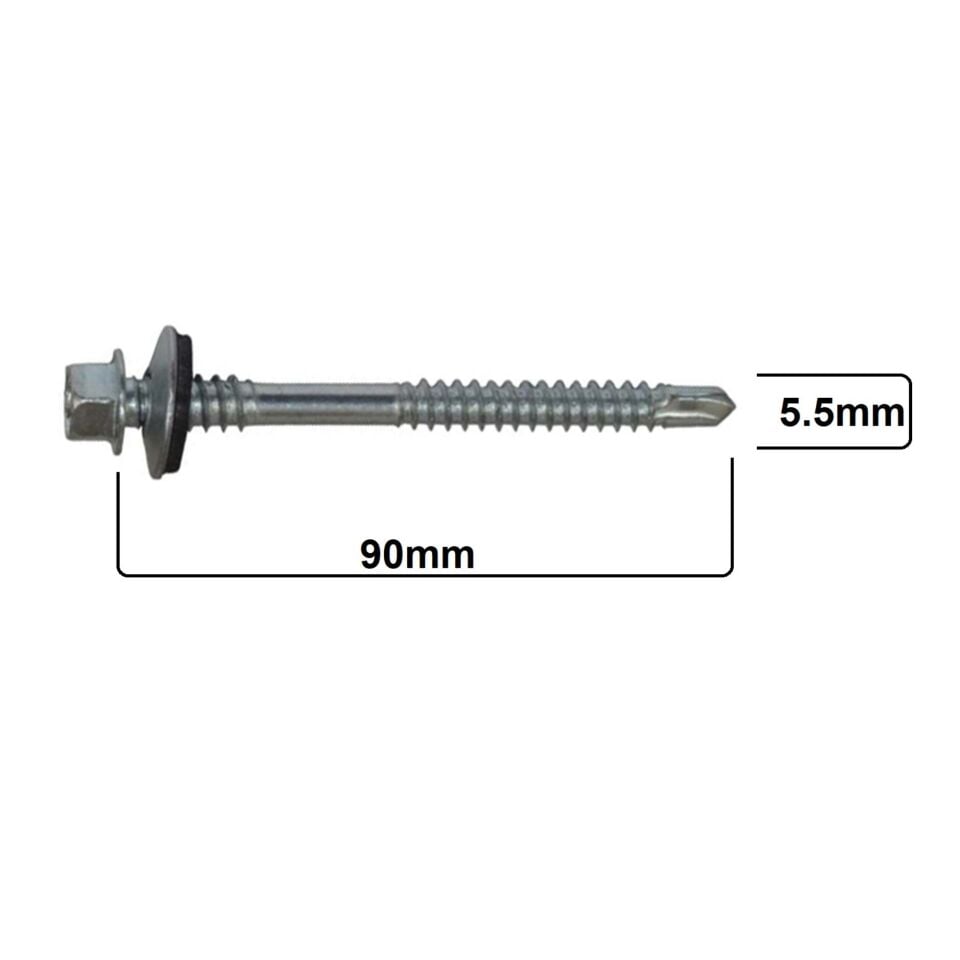Akdeniz Trapez Çatı Vidası 5.5x90 (900 Ad.)