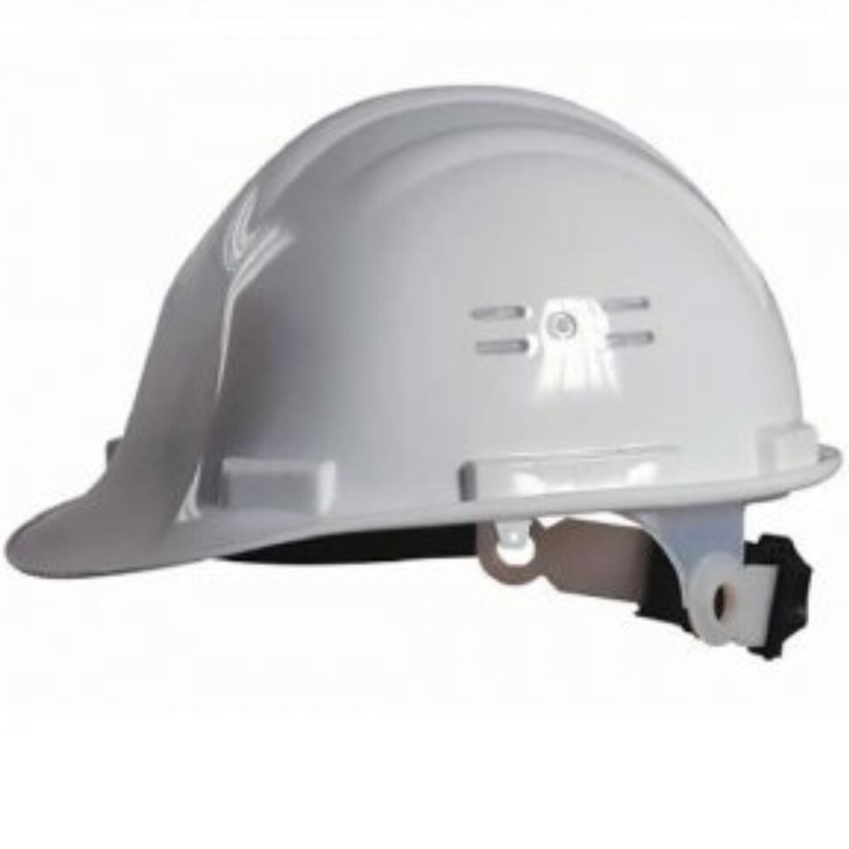 Kulaklık Takılabilir Baret Beyaz