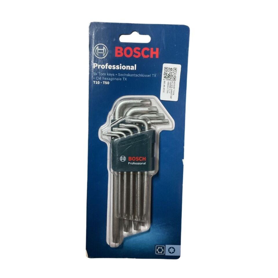 Bosch Torx Allen Anahtar Takımı 9 Lu 1600a01th4