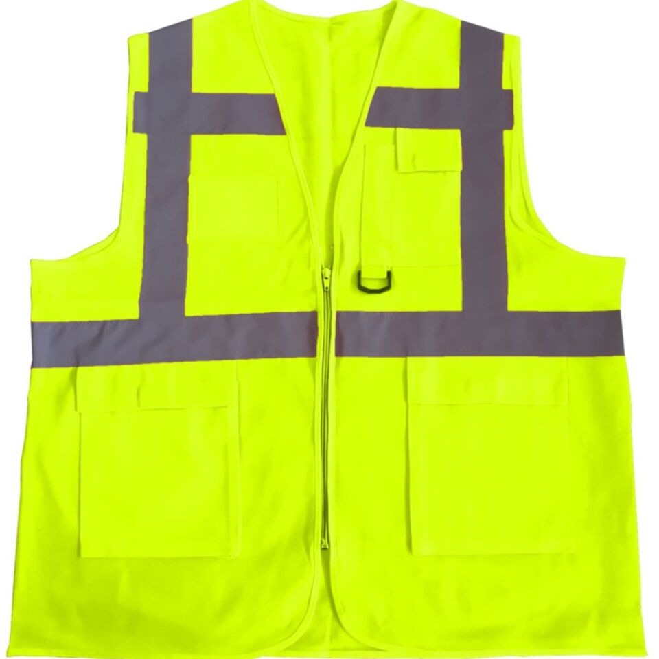 İkaz Yeleği Mühendis Tipi Sarı Xxl