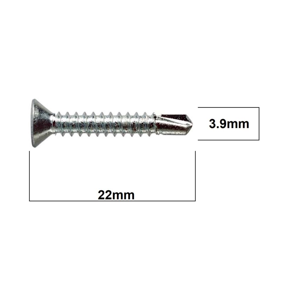 Akdeniz Yhb Matkap Uçlu Vida 3.9x22 (1500 Ad.)