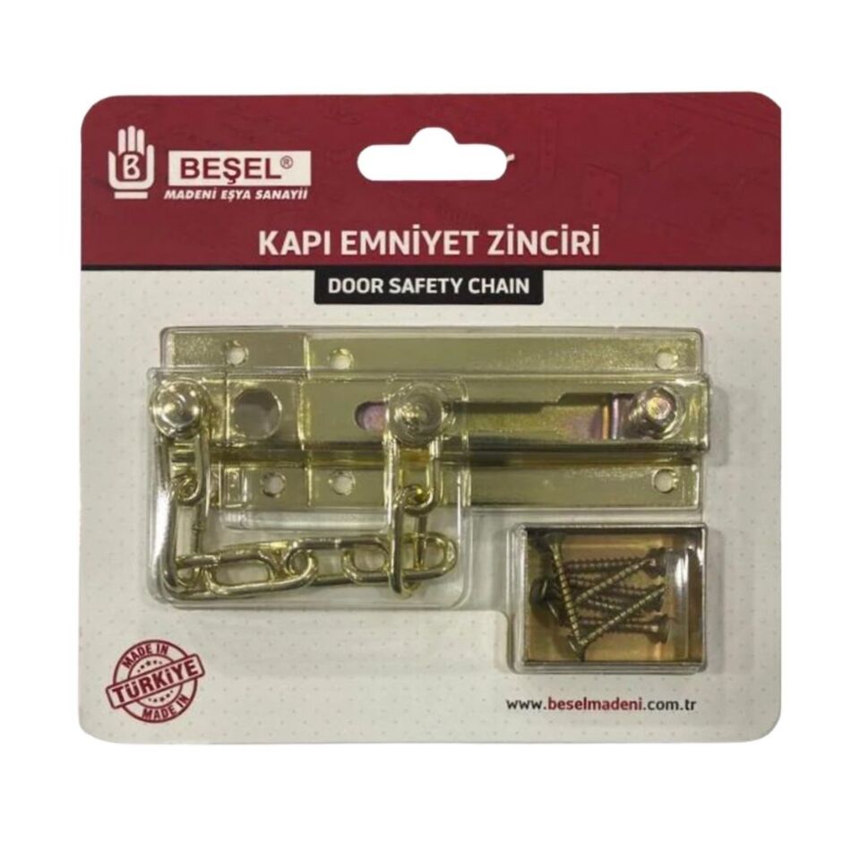 Beşel Kapı Emniyet Zinciri Sarı Ba120s