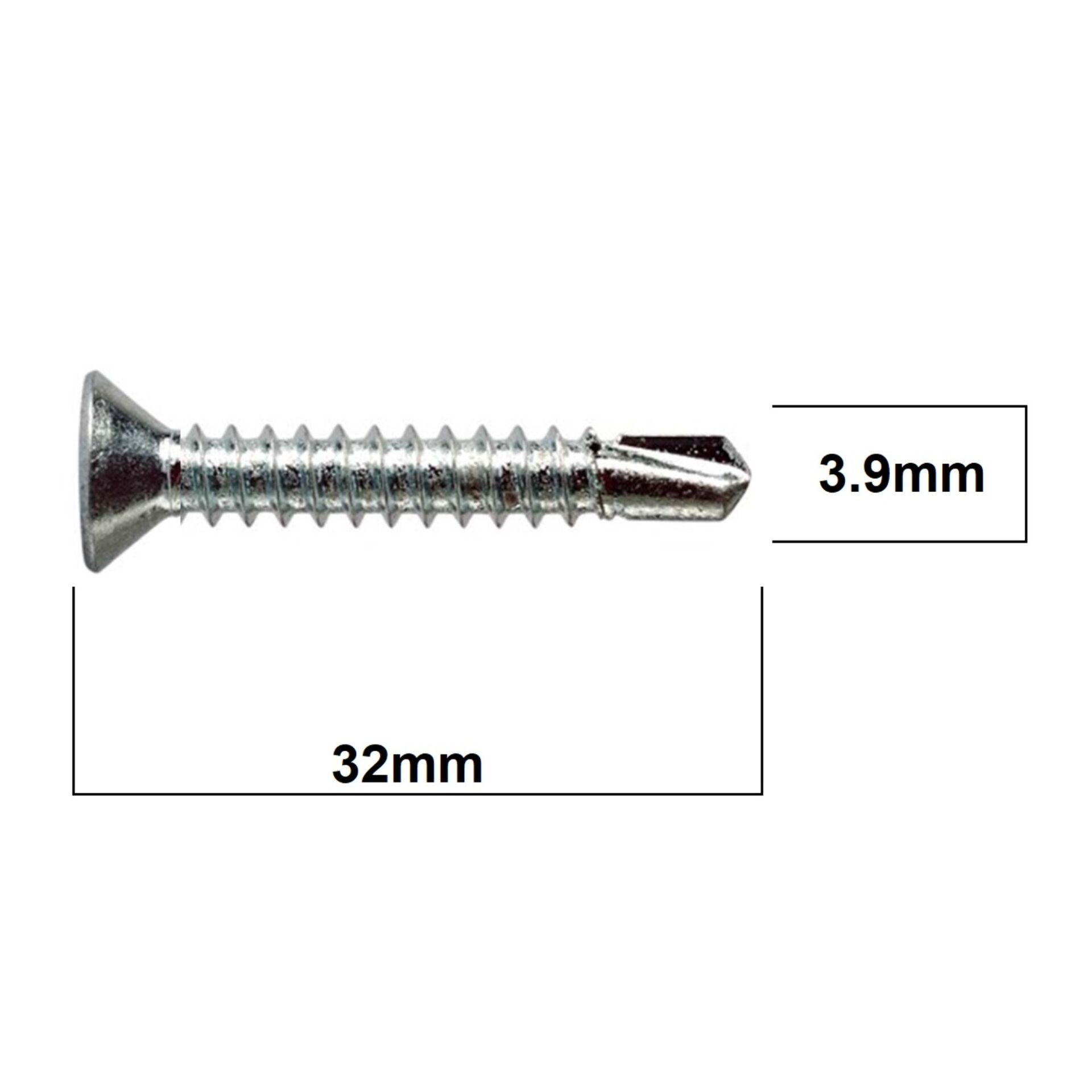 Akdeniz Yhb Matkap Uçlu Vida 3.9x32 (1000 Ad.)