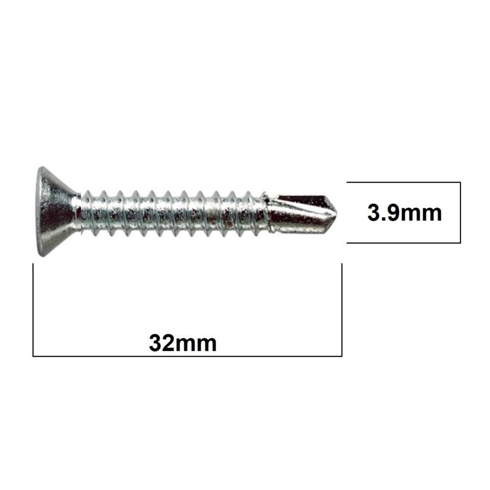 Akdeniz Yhb Matkap Uçlu Vida 3.9x32 (1000 Ad.)