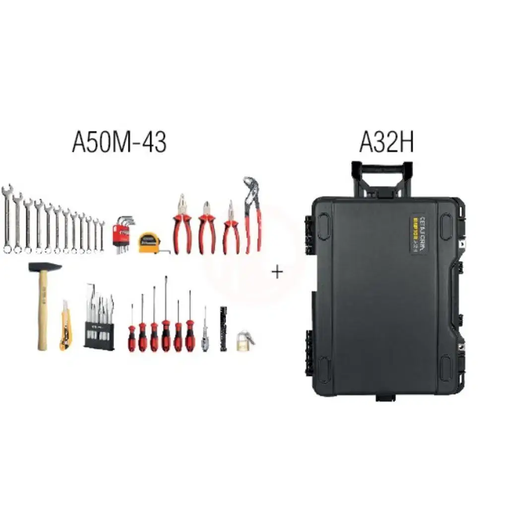Ceta Form 43 Parça Mekanikçi Alet Seti (A27-19PL Çanta İçinde) - A50M-43A27