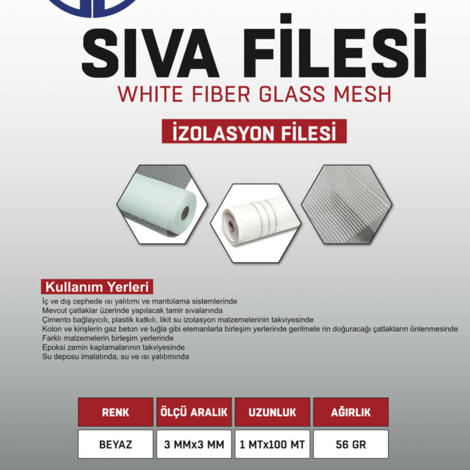 Tapex Sıva Filesi (izolasyon 100 Mt) 56 Gr Beyaz
