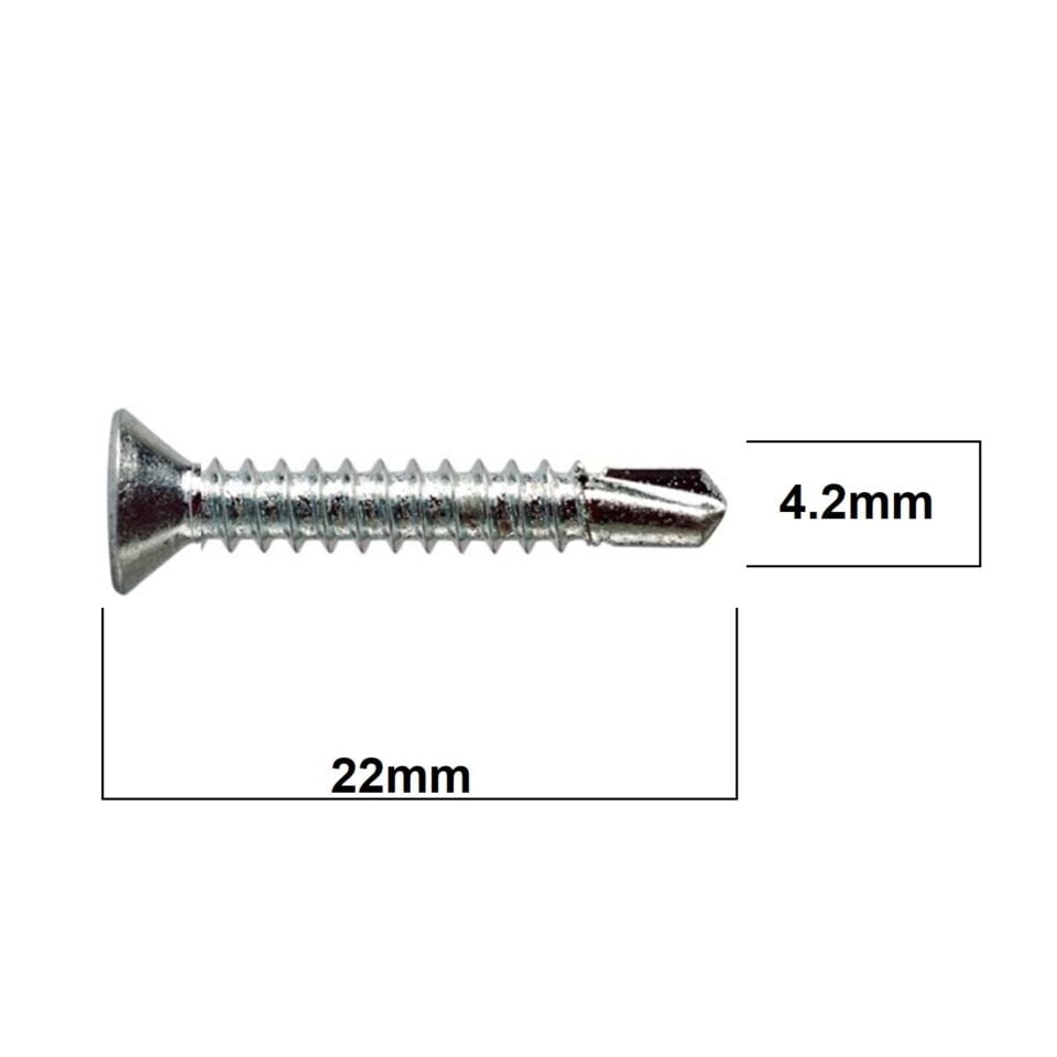 Akdeniz Yhb Matkap Uçlu Vida 4.2x22 (1000 Ad.)