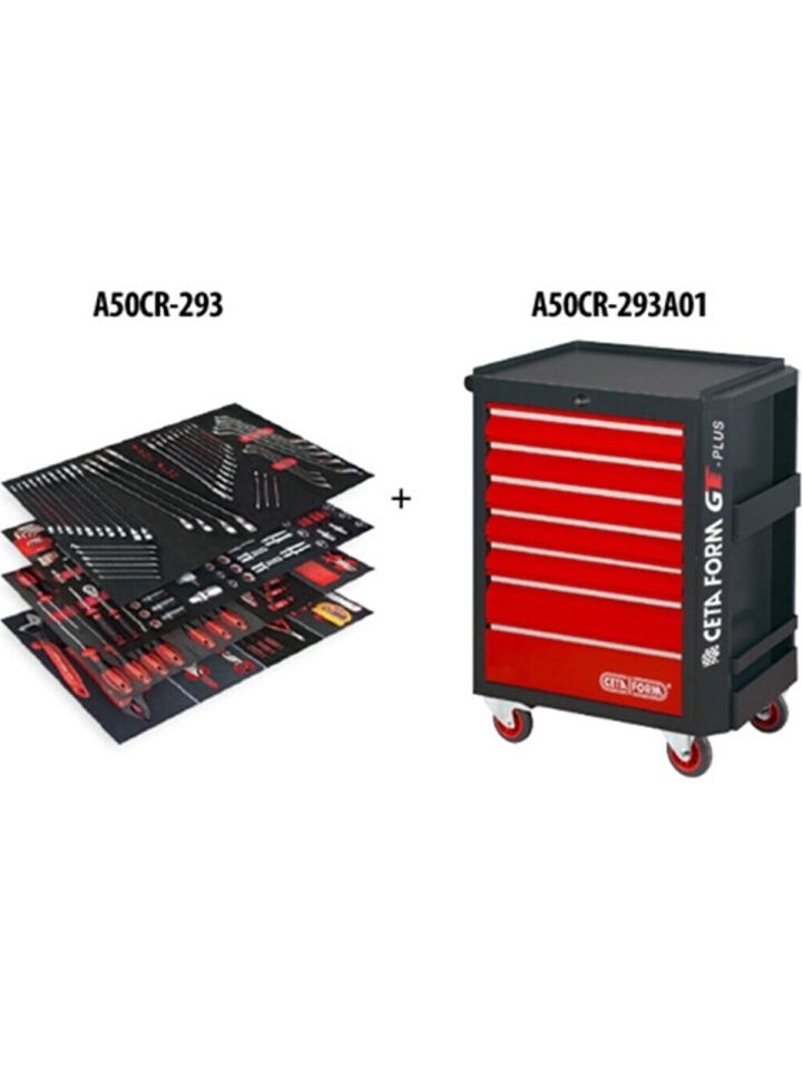 Ceta Form 293 Parça AUTO MAXI Otomotiv Alet Seti (A01-07 içinde) - A50CR-293A01