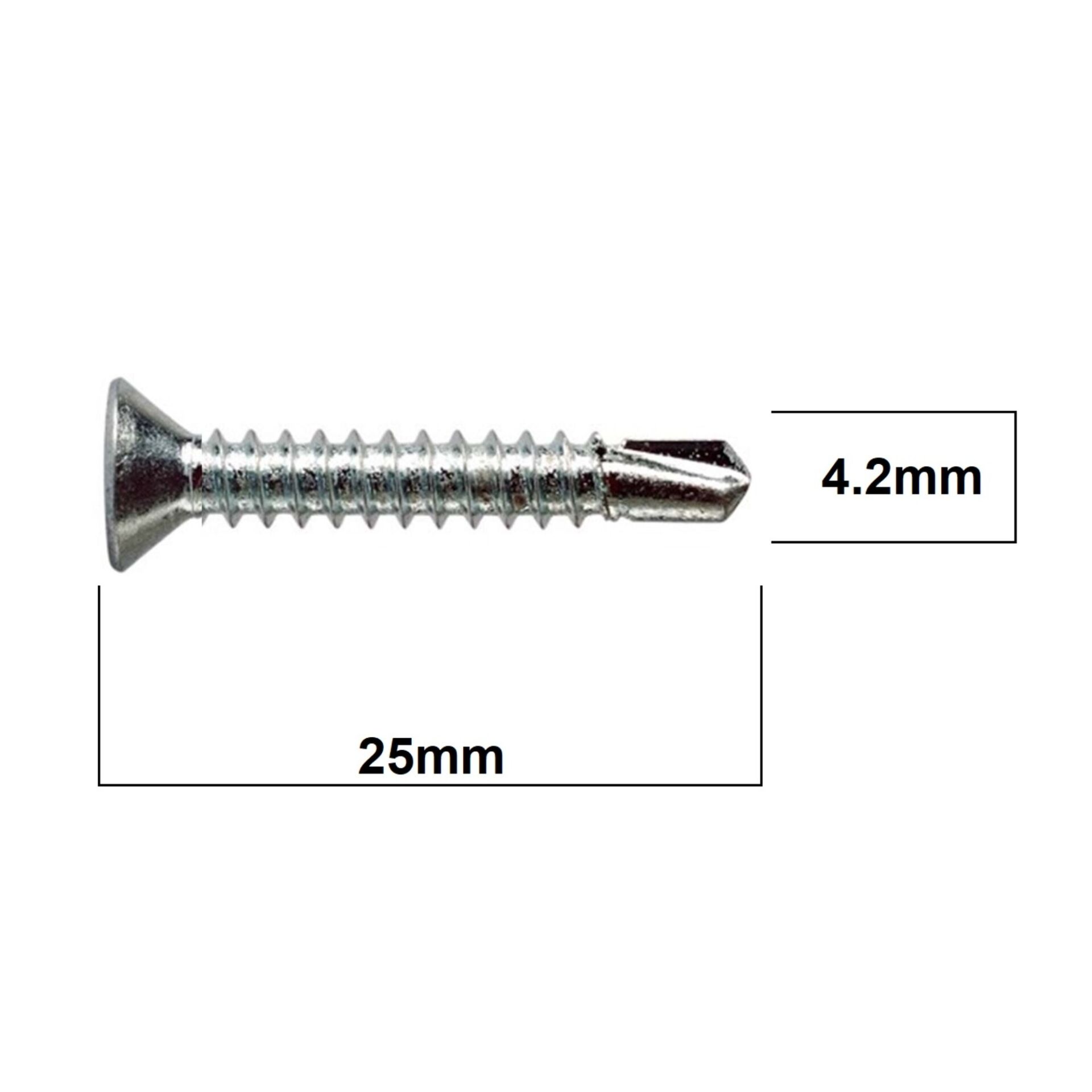 Akdeniz Yhb Matkap Uçlu Vida 4.2x25 (1000 Ad.)