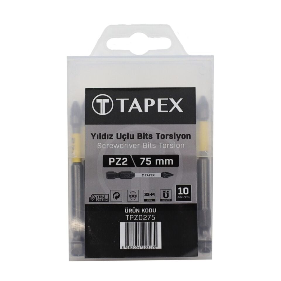 Tapex Torsiyon Bits Uç Pz2 75 Mm