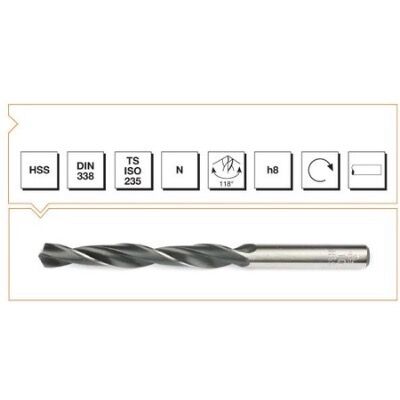 Mte Hss Taşl. Matkap Ucu Dın338 13.5 Mm 7001350