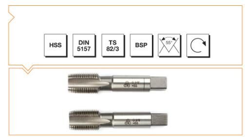 MTE Makina Takım HSS Whitworth Boru Vidalı 2'li Takım Kılavuzu - BSP 5/8 B00102302291